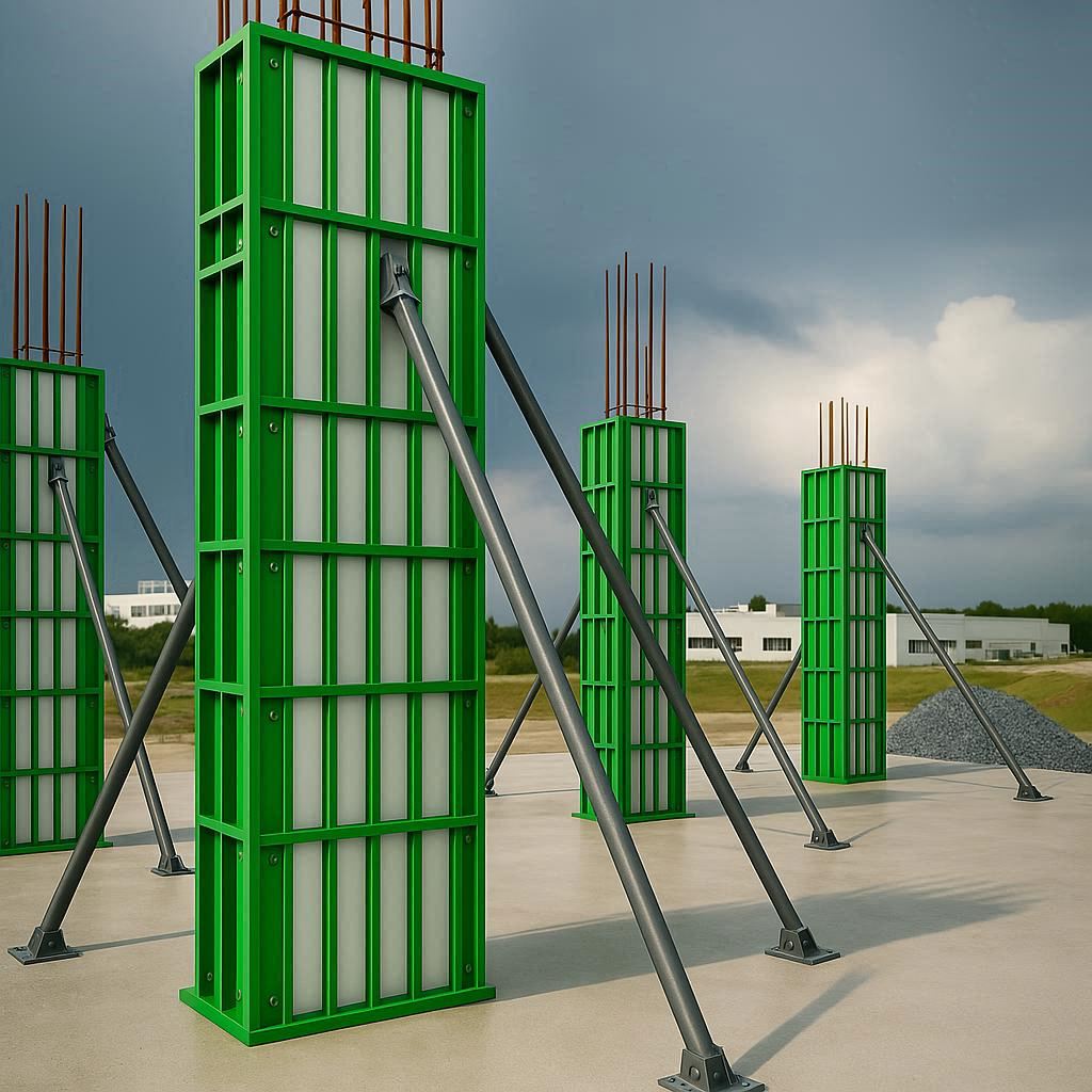 Reusable plastic formwork for columns and structural applications