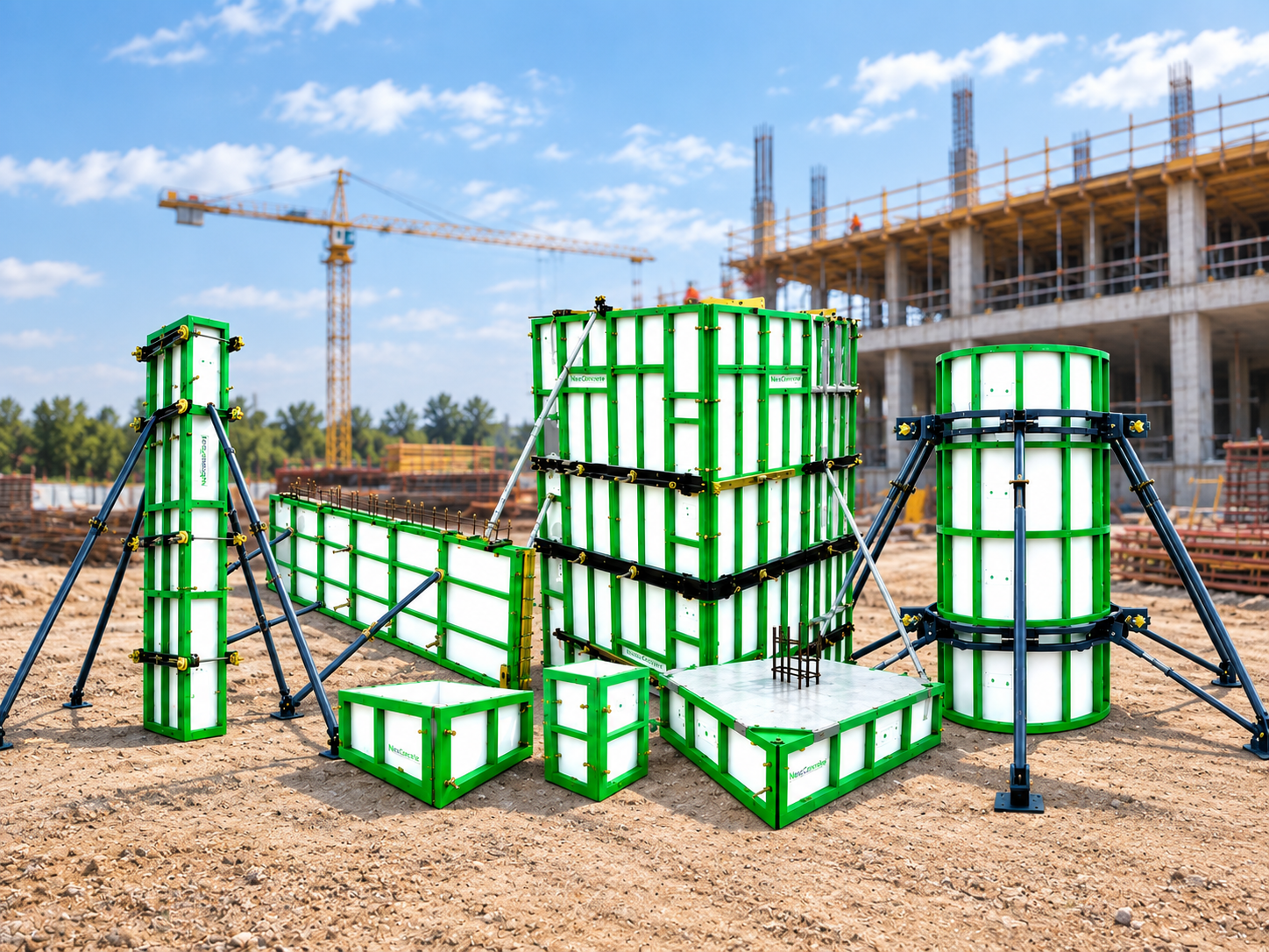 NexGen Formworks manufacturing facility and construction products